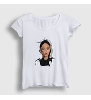 Presmono Kadın Beyaz Cool Rihanna T-Shirt 331733tt