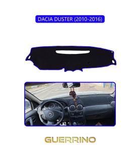 DACIA DUSTER 2010-2016TORPİDO KORUMA HALISI MAVİ KENAR