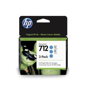 3Ed77A Hp 712 Camgöbeği 29 Ml 3'Lü Paket