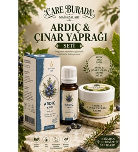 Ardıç ve Çınar Yapraklı Masaj Kremi 100 Ml & Ardıç Yağı 20 Ml