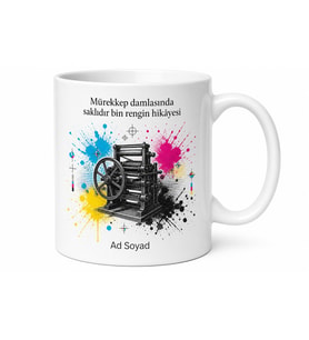 Matbaacılık Okuyanlara Baskı Makineleri Renk Ayrımları Mürekkep Kupa Hediye Bardak