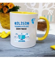 Bilişim Teknolojileri Öğretmenine Özel Öğretmenler Günü Hediyesi Kişiye Özel Kup