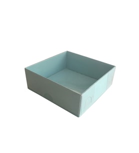 Asetat Kutu Altı Karton 5X5X2,2 CM (50 Adet)  Mavi