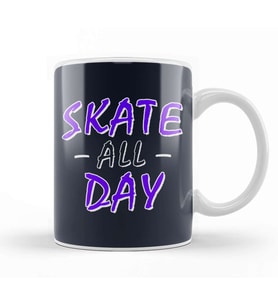 Skate All Day All Day Kupa Bardak Porselen