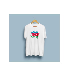 Oversize Azerbaycan Haritası Unisex T-Shirt