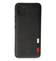 Newface Realme C11 Kılıf Loop Deri Silikon - Siyah
