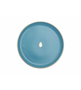 Porland Glamorous Turkuaz Düz Tabak 20 cm 04A+P021560