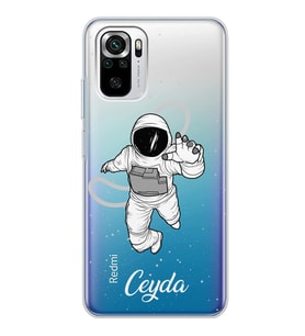 Xiaomi Astronot Tasarımlı Şeffaf Telefon Kılıfı