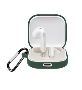Microsonic Xiaomi Redmi Buds 6 Kılıf Askılı Mat Silikon Koyu Yeşil (Koyu Yeşil)