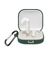 Microsonic Xiaomi Redmi Buds 6 Kılıf Askılı Mat Silikon Koyu Yeşil (Koyu Yeşil)