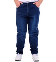Mode XL Büyük Beden Erkek Klasik Kot Pantolon MARK 21920d Mavi