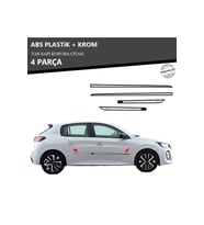 PEUGEOT 208 YAN KAPI KORUMA ÇITASI PLASTİK + KROM
