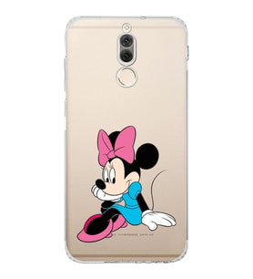 Huawei Mate 10 Lite  Kamera korumalı Kapak Minnie Mouse Tasarımlı  Şeffaf Kılıf