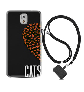 Samsung Note 3 4 5 8 9 20 Ultra 10 Lite Kılıf Boyun Askılı Silikon Cats 1792