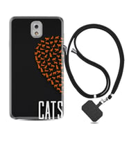 Samsung Note 3 4 5 8 9 20 Ultra 10 Lite Kılıf Boyun Askılı Silikon Cats 1792