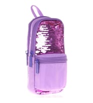 Kaukko Kalem Çantası Magıcal Junior Bag Pullu Lila Üç Bölmeli Kalemlik (Karışık)