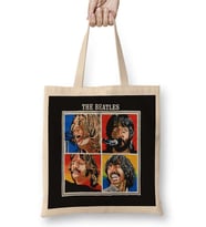 Let It Be Beatles Vintage 70s Bez Çanta Uzun Saplı