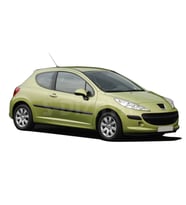 Peugeot 207 Uyumlu Krom Kapı Kolu 2 Kapı 2006-2012 (Karışık)