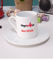 Fizyoterapist Türk Kahvesi Fincanı Beyaz