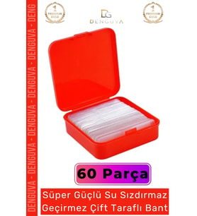 Süper Güçlü Yapışkan Kolay Çıkarılabilir Çok Amaçlı 60 Parça Çift Taraflı Şeffaf Bant