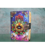 Periboia Deri Defter Model 8  (Karışık)