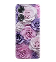 Oppo A60 Kılıf Boutique Baskılı Resimli Mor Güller Pcode -029
