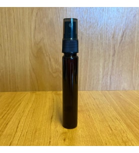 25 cc Amber Plastik  Şişe - Siyah Spreyli - 25 ml Cep Boy Plastik (Kalem Parfüm) Şişe  x 6 Adet