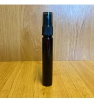 25 cc Amber Plastik  Şişe - Siyah Spreyli - 25 ml Cep Boy Plastik (Kalem Parfüm) Şişe  x 6 Adet (Kahverengi)