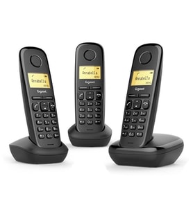 Gigaset 1 Harici 3 Dahili Dect Telsiz Kablosuz Telefon Santrali Siyah