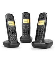 Gigaset 1 Harici 3 Dahili Dect Telsiz Kablosuz Telefon Santrali Siyah