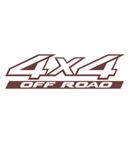 4x4 Ofroad Sticker 17x17 Cm Kahverengi