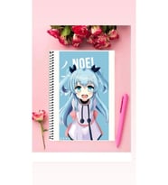 Noel Anime Defter 1 Adet Özel Tasarım A4 Boyutu Telli Çizgili Defter 21*29 Cm