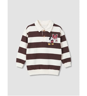 LCW Kids Bej Mickey Mouse Erkek Çocuk Sweatshirt