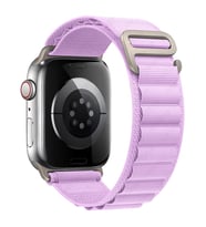 Apple Watch 44/45/46/49mm Kordon Naylon Mountain Band 74 2/3/4/5/6/se/7/8/9/10/1 (Lila)