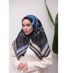 Renkli Karma Desen Dijital Soft Eşarp