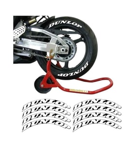 Gogo Lastik Yanak Yazısı 3D Beyaz Dunlop