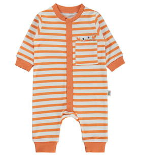 Civil Baby Yengeç Baskılı 1-9 Ay Tulum - Turuncu