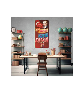 23 Nisan Çocuk Bayramı Fotoğraf Panosu Branda 100x200