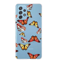 PrintiFy Samsung Galaxy A72 ile Uyumlu 1mm Slim Fit Water Color 2 Baskılı Şeffaf  Kılıf