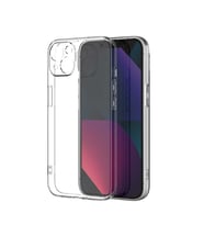 Vendas iPhone 13 Uyumlu ( iPhone 13 ) Simple Serisi Kamera Korumalı Soft Şeffaf Silikon Kılıf + Seramik Nano Ekran Koruyucu (Renksiz)