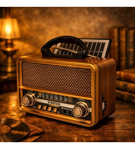 Everton Rt-706 Nostaljik Bluetooth Solar Enerjili Radyo Müzik Çalar