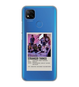 Redmi 9C / Redmi 10A Uyumlu Stranger Things Minimalist Poster Desenli Şeffaf Telefon Kılıfı