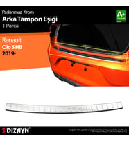 Renault Clio 5 Krom Arka Tampon Eşiği 2019 Üzeri