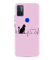 Reeder P13 Blue Max Pro Kılıf Desenli Silikon Pink Cat Heart 1303