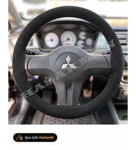 Mitsubishi Pajero Sport Dikme Direksiyon Kılıfı Alcantara Süet Monza Black Intense 2008-2015
