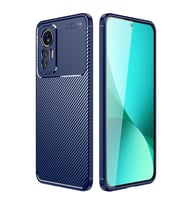 Xiaomi Mi 12 Lite Kılıf Zore Negro Karbon Tasarım Silikon Kılıf (Lacivert)