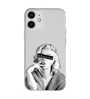 Iphone 12 Uyumlu Marilyn Monroe Desenli Şeffaf Telefon Kılıfı
