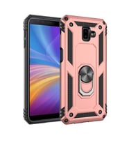 Samsung Galaxy J6 Plus Uyumlu Kılıf Zore Vega Kapak (Rose Gold Altın)