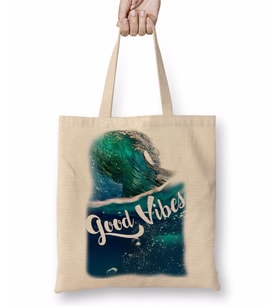 Good Vibes Bez Çanta Uzun Saplı