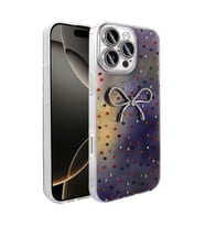 Apple iPhone 16 Pro Uyumlu Kılıf Kamera Korumalı Figürlü Zore Ponti Silikon Kapak (Lila)